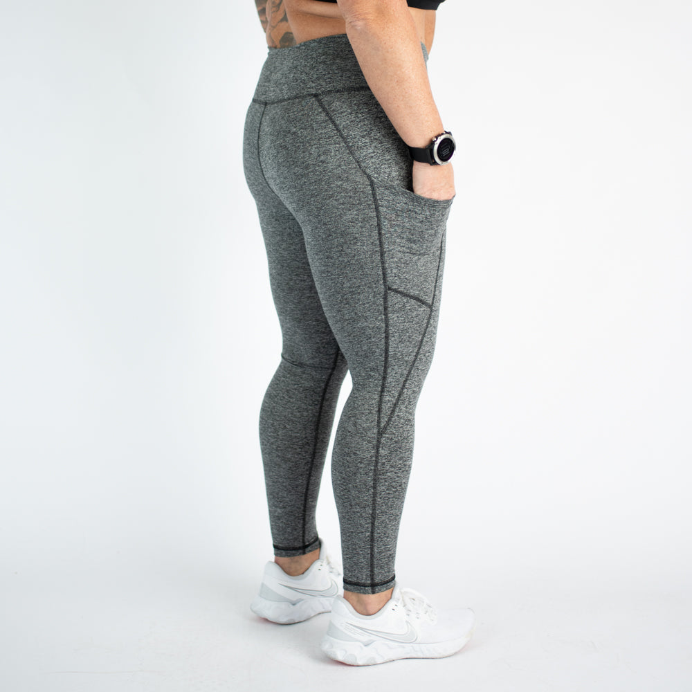 FLEO - Reverie Pocket Leggings 25" - High Rise - Leggings - LEG-REV-B-HGRY-3