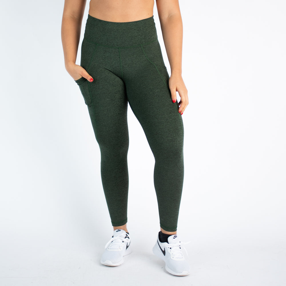 FLEO - Reverie Pocket Leggings 25" - High Rise - Leggings - LEG-REV-B-HNTGR-2