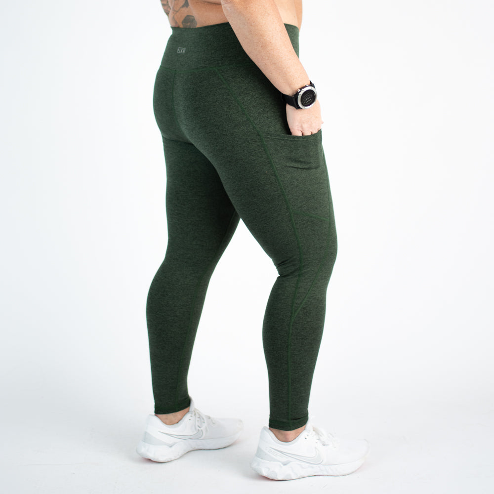 FLEO - Reverie Pocket Leggings 25" - High Rise - Leggings - LEG-REV-B-HNTGR-8