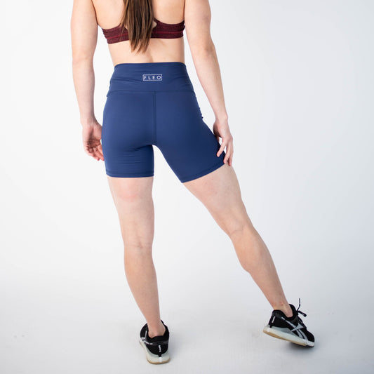 FLEO - Biker Short 6" - High Rise - Shorts - Navy-5_22d9a049-295e-4159-b06c-e0af81afa852