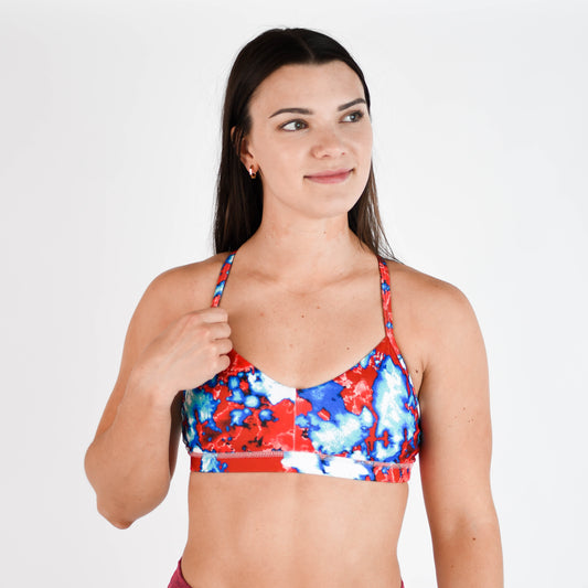 FLEO - Reinette Sports Bra - Medium Support - Sports Bra - RWBmarble-1