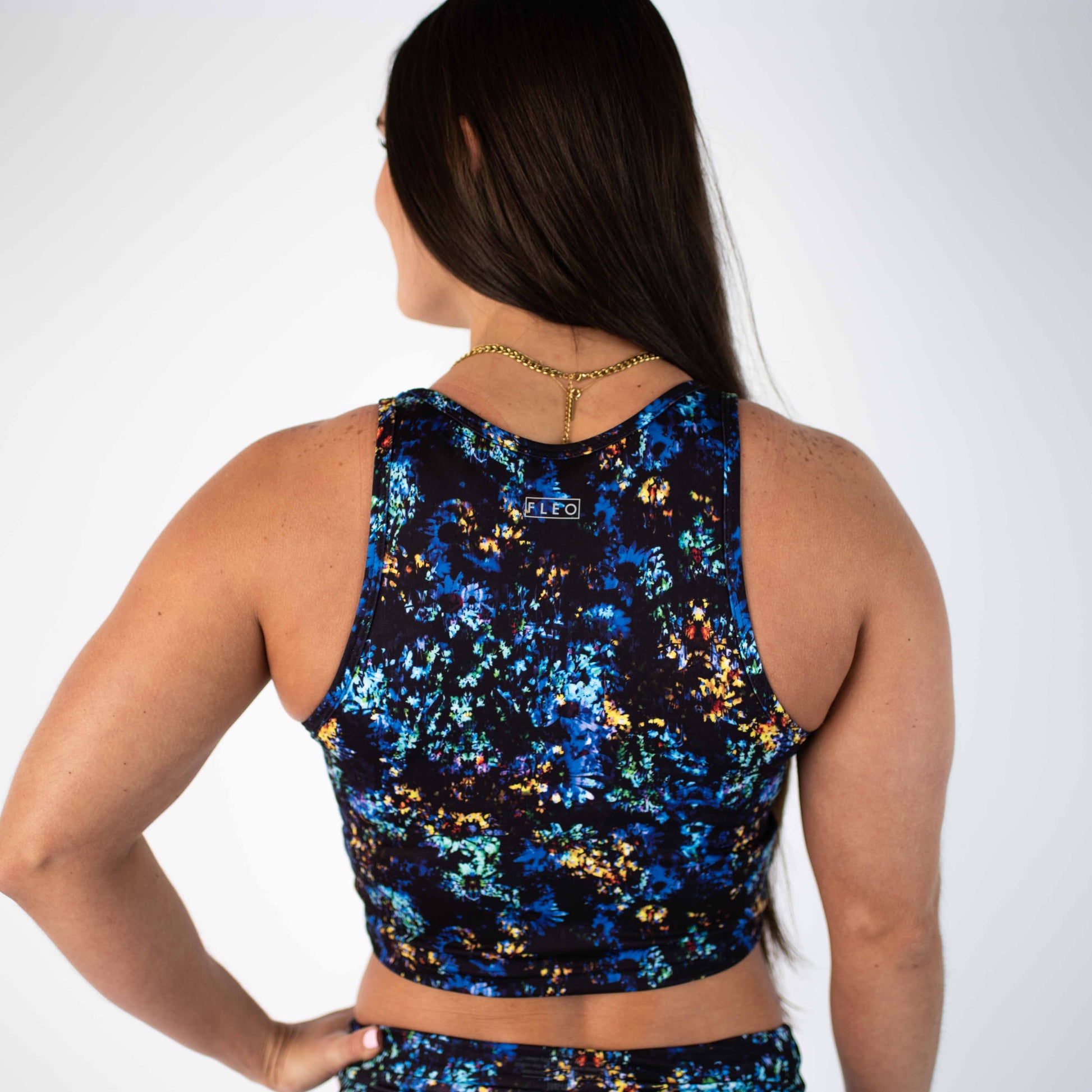 FLEO - Tempo Crop Tank - Fitted - Tank - abyss-4
