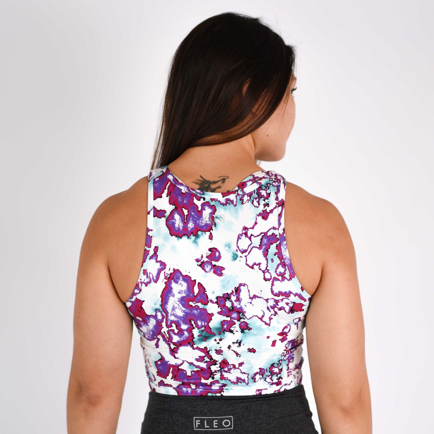 FLEO - Tempo Crop Tank - Fitted - Tank - azalea-4