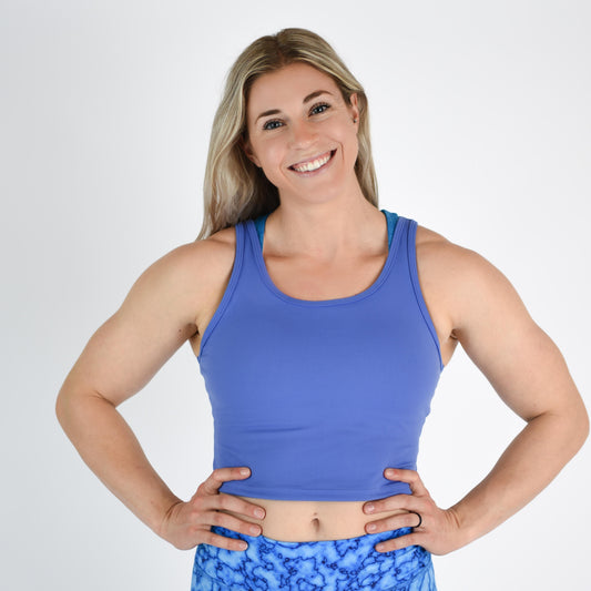FLEO - Breeze Crop Tank - Fitted - Tank - bajablue-1
