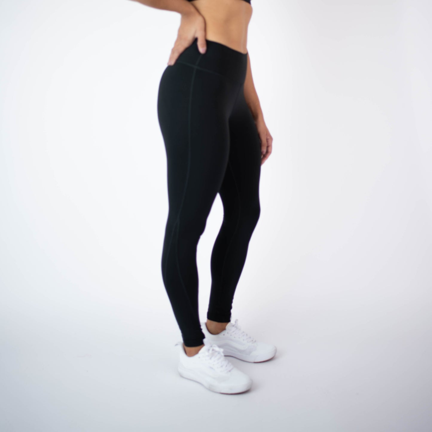 FLEO - Apex Leggings 25" - Mid Rise - Leggings - black-2_4dc060bd-b5c4-42e4-8c70-e0509e5ed1ef