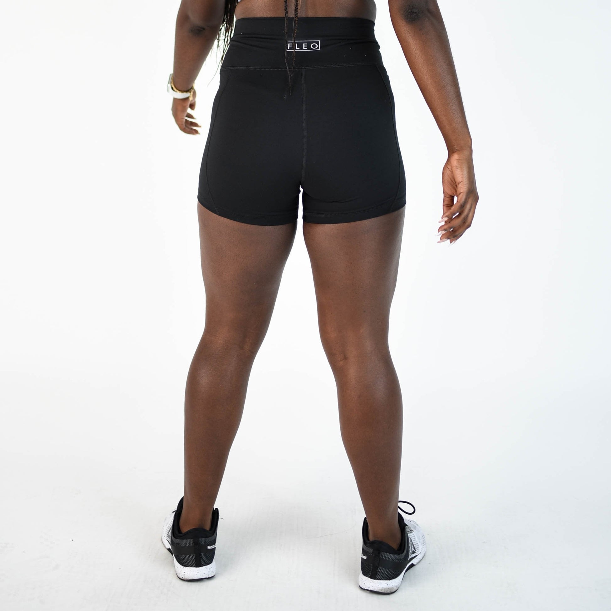 FLEO - True High Contour Short 4" - Higher Rise - Shorts - black-3