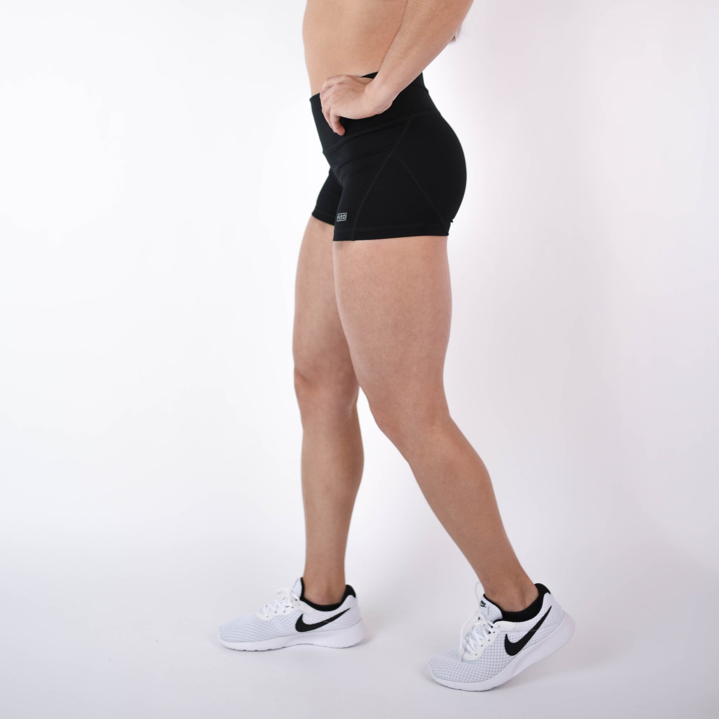 FLEO - Apex Contour Short 3.25" - Mid Rise - Shorts - black-4_933c7ca0-8840-4a4c-be46-6afb7b9984ad