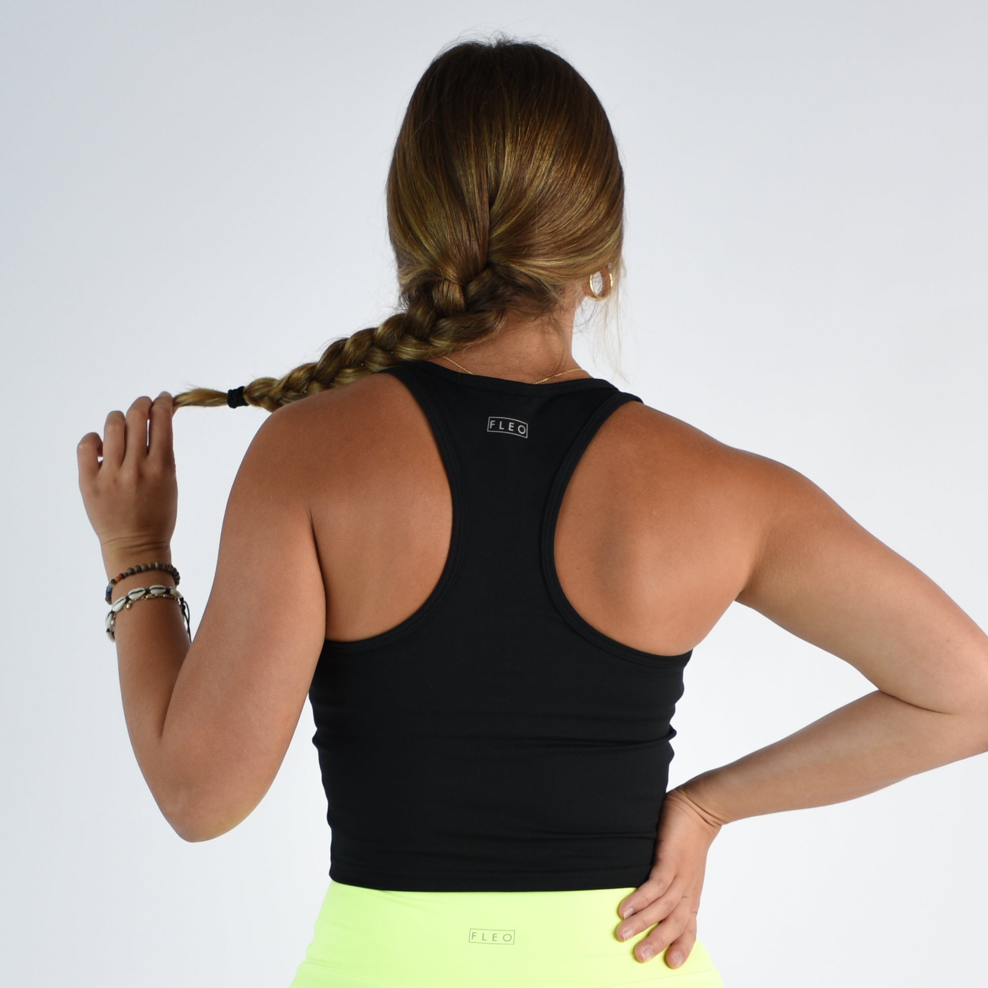 FLEO - Racerback Crop Tank - Fitted - Tank - black-5_a922a8c9-cd45-45ef-b30b-33ea1a01526f