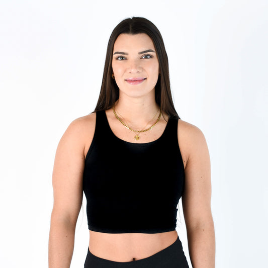 FLEO - Breeze Crop Tank - Fitted - Tank - black-breeze-1_5d3042dc-1d94-41cb-9a3f-feeb591c4b2f