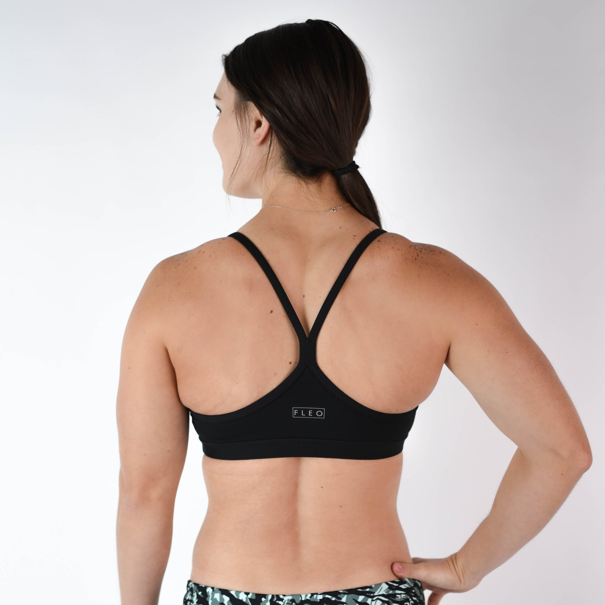 FLEO - Cami Sports Bra - Light Support - Sports Bra - black-cami-4