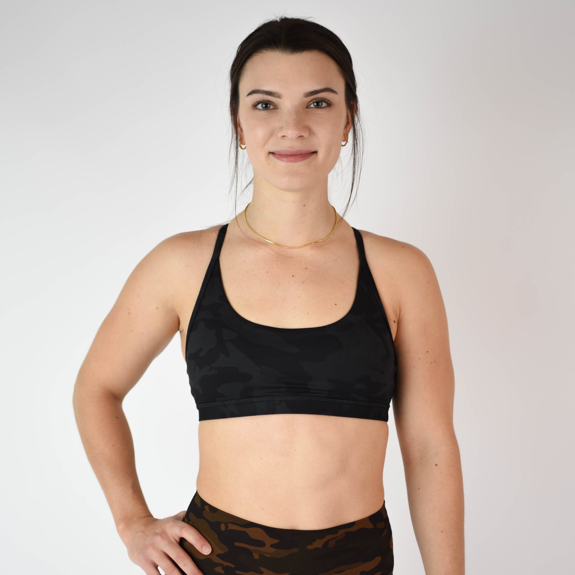 FLEO - Cami Sports Bra - Light Support - Sports Bra - black-camo-3_e45f9836-7aed-47fe-a93f-1ab140783320