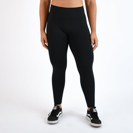 FLEO - Charge Leggings 25" - No Front Seam - Higher Rise - Leggings - black-charge-leggings-1