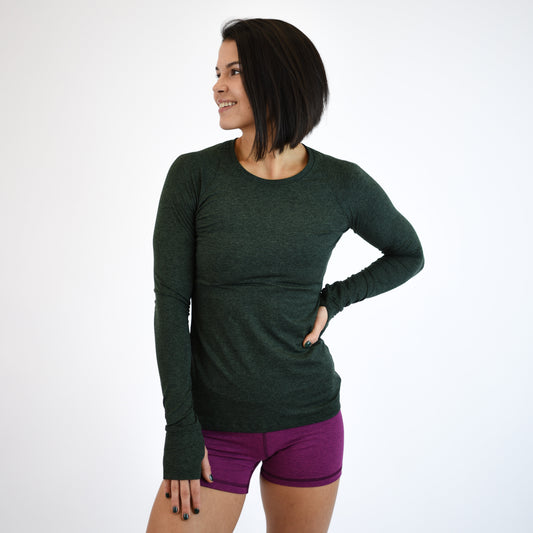FLEO - Foundation Full Long Sleeve - Long Sleeve - black-green-2
