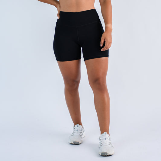 FLEO - Go Go Short 5" - High Rise - Shorts - blackribgogo-1