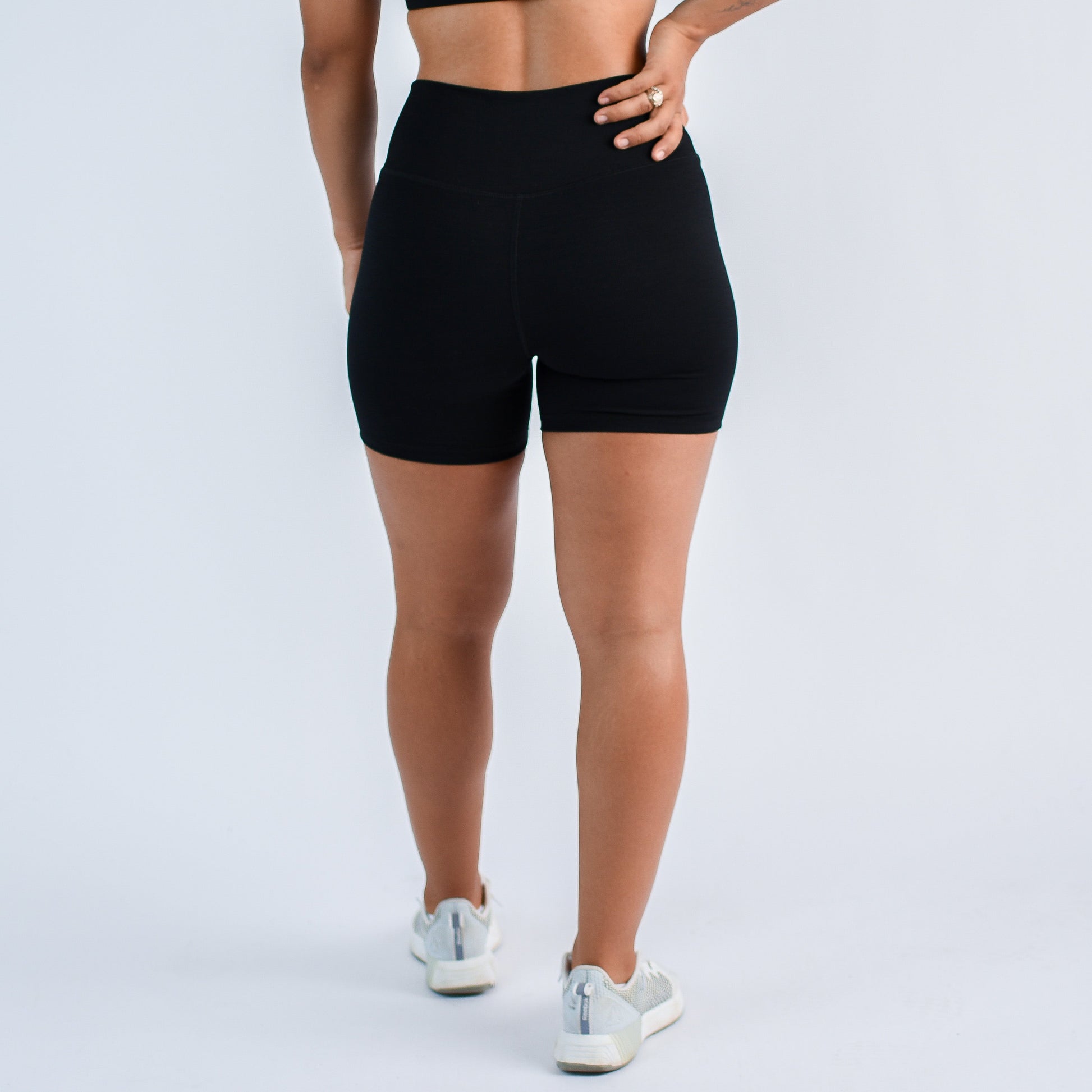 FLEO - Go Go Short 5" - High Rise - Shorts - blackribgogo-5