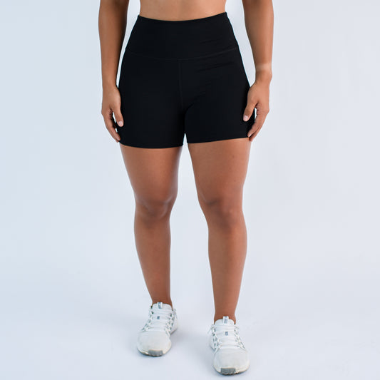 FLEO - True High Short 4" - Higher Rise - Shorts - blackribth-1