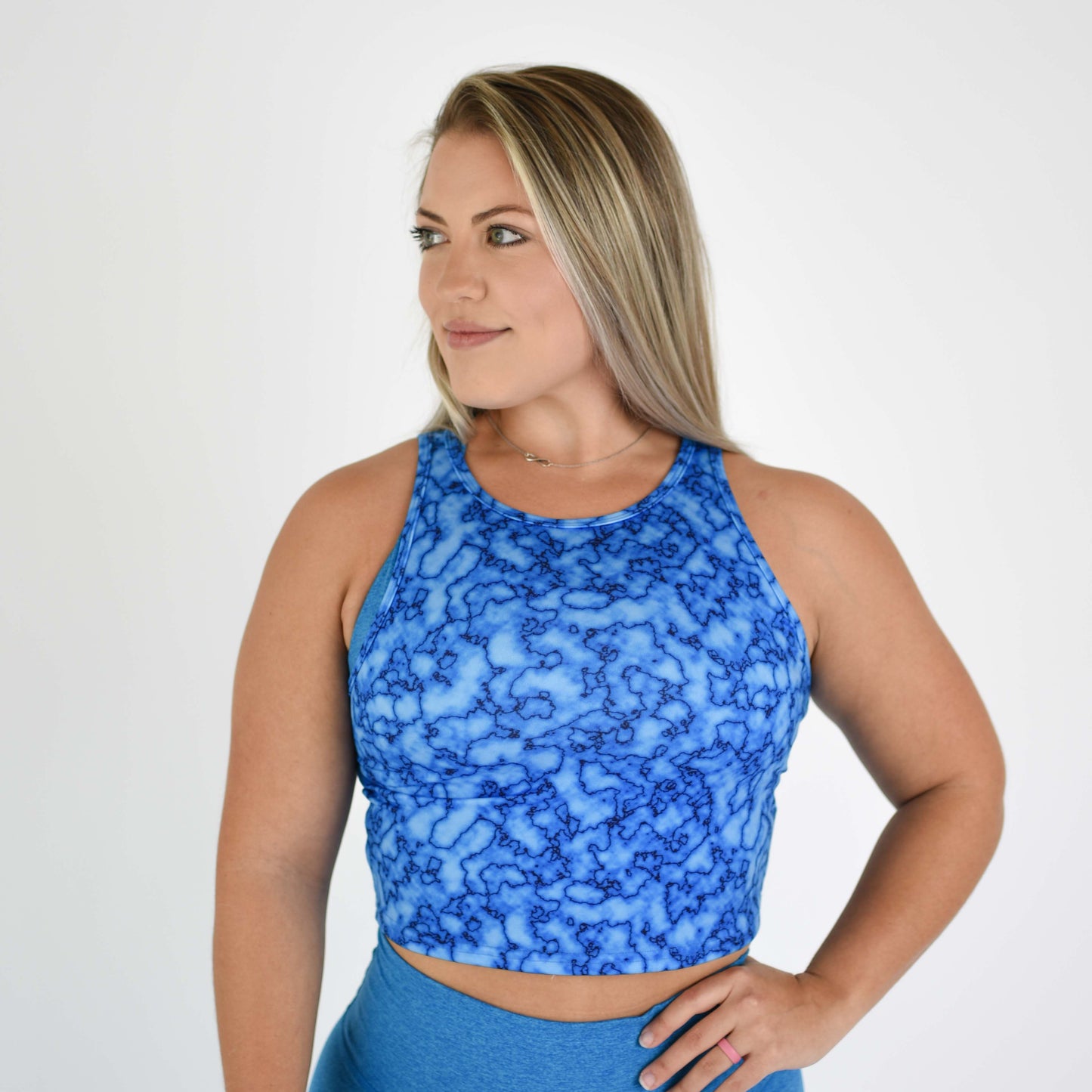 FLEO - Tempo Crop Tank - Fitted - Tank - blue-lava-8_5fca50d1-0340-427a-8697-38f39700643d