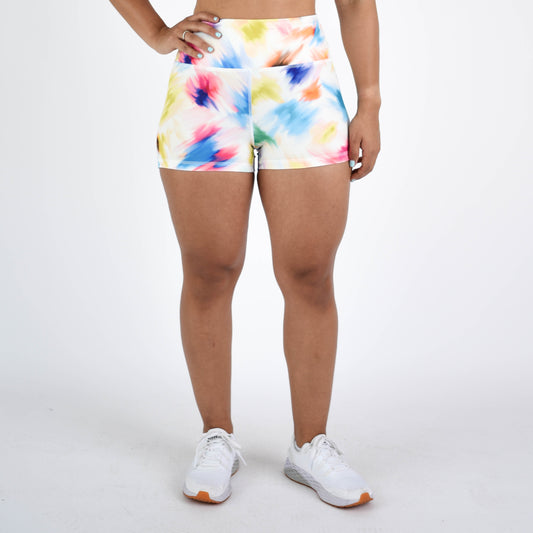 FLEO - True High Original Short 2.5" - Higher Rise - Shorts - brush-stroke-7