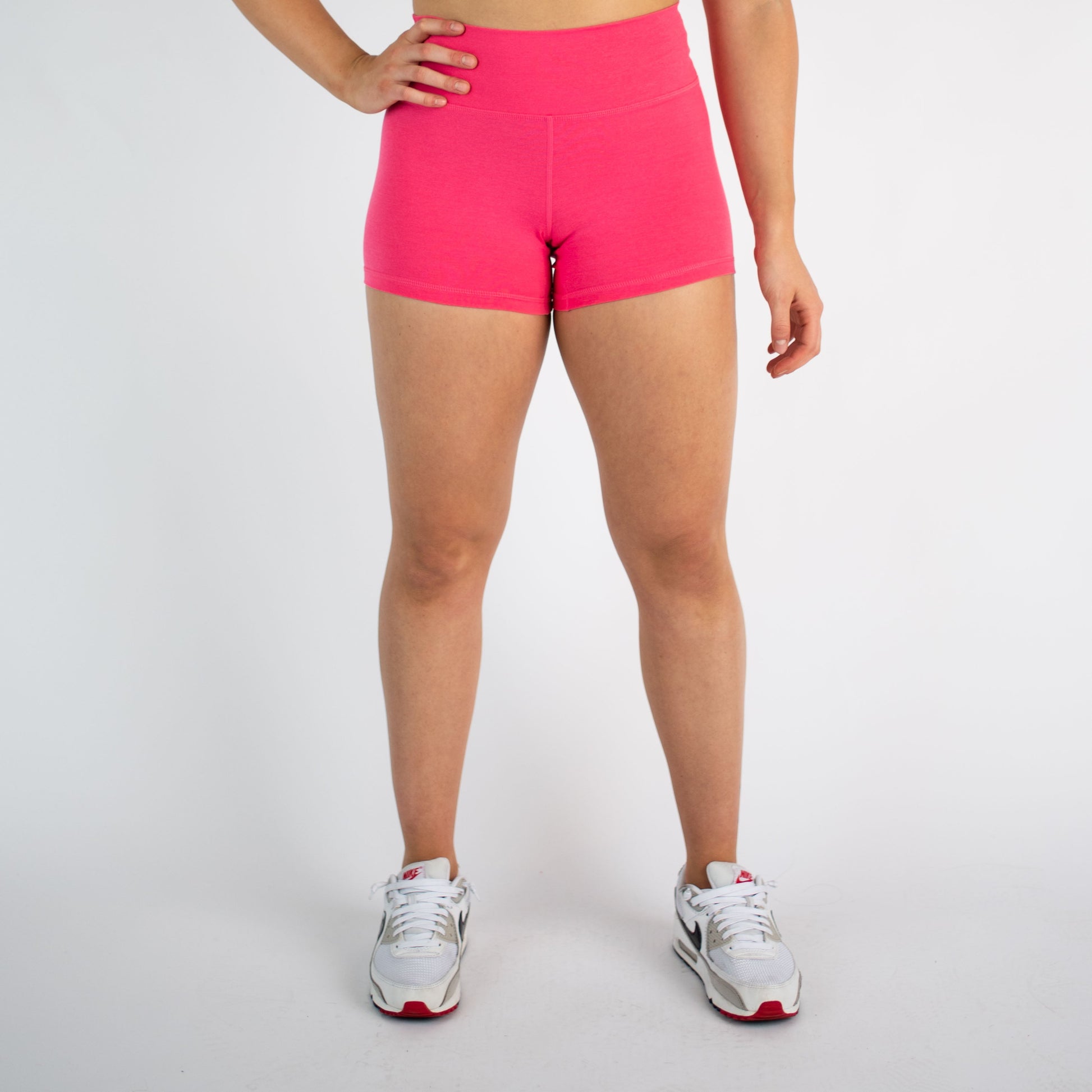 FLEO - Power Mid High Short 3.75" - Mid High Rise - Shorts - camellia-1_eb490c79-01eb-4207-aa87-e47a17a1cae1