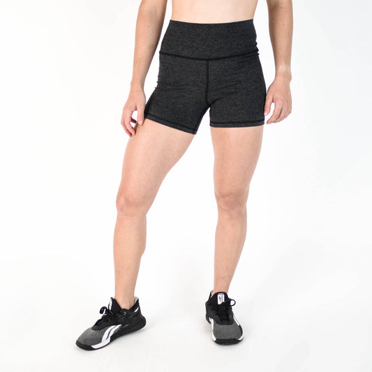 FLEO - True High Contour Short 4" - Higher Rise - Shorts - charcoal-1-2