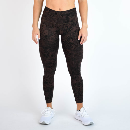 FLEO - El Toro Leggings 25" - High Rise - Leggings - chocolate-lace-1
