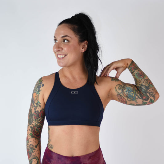 FLEO - Jourdaine Sports Bra - Medium Support - Sports Bra - classicnavy-1_d662c753-0dda-4b01-9939-1b89d8abe0de
