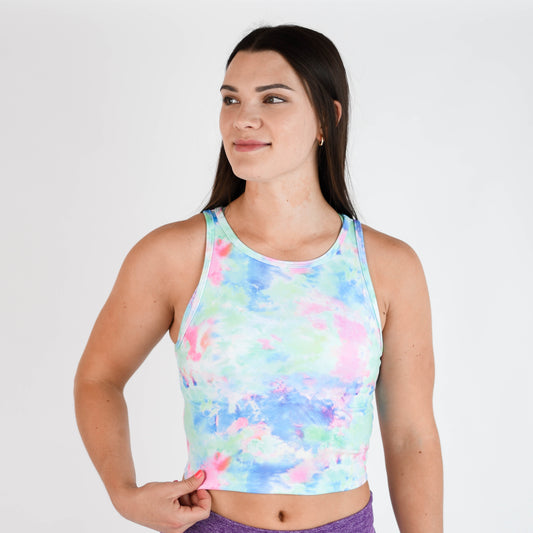 FLEO - Tempo Crop Tank - Fitted - Tank - cloudwish-2_a2c6d2ed-4ec6-4d1e-8788-18860d3d90aa
