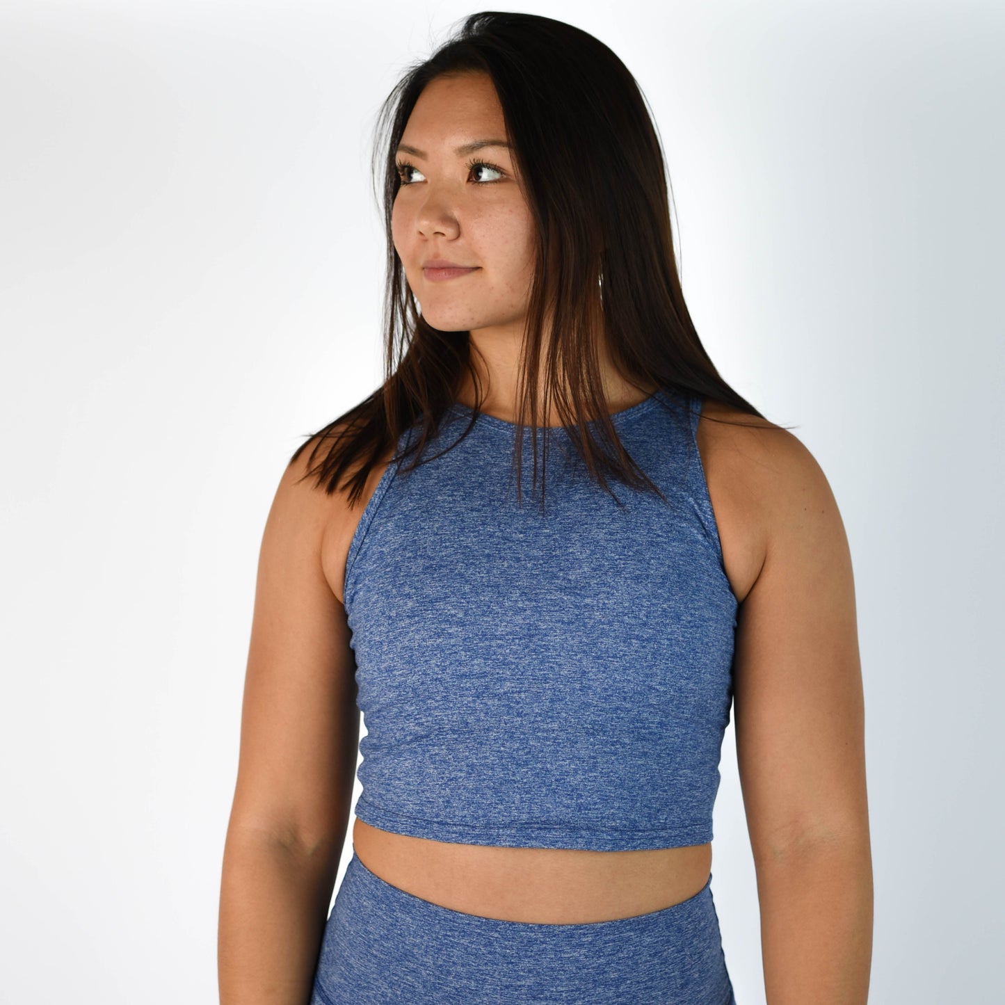 FLEO - Tempo Crop Tank - Fitted - Tank - cobalt-white-2_e99224af-b0d3-439e-9379-80851755dbea