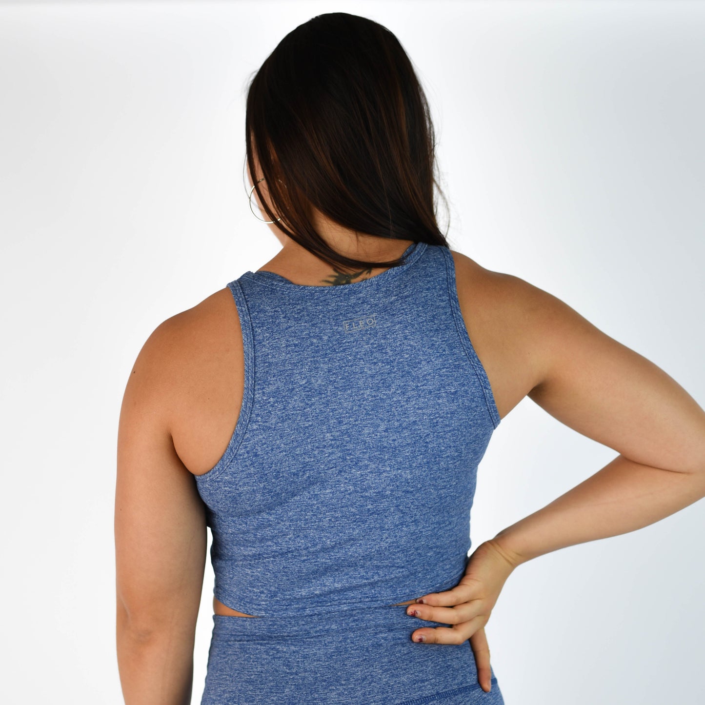 FLEO - Tempo Crop Tank - Fitted - Tank - cobalt-white-4_5292cc0c-f61b-4344-af59-e2a5b3472467