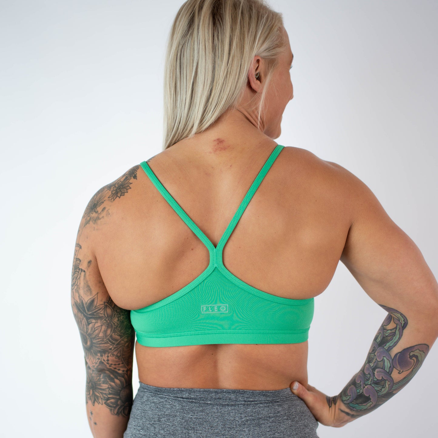 FLEO - Cami Sports Bra - Light Support - Sports Bra - deep-mint-5