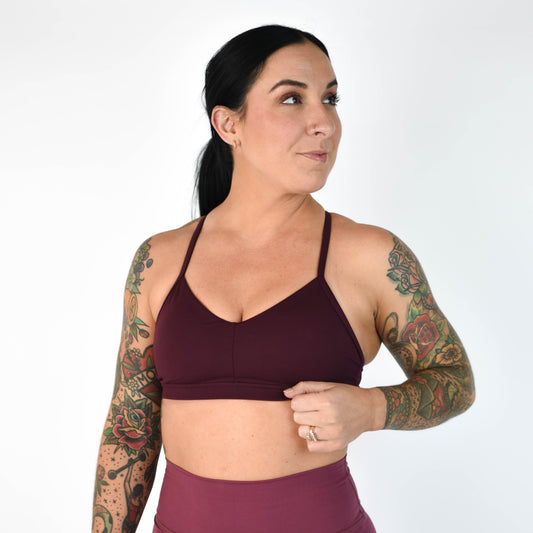 FLEO - Reinette Sports Bra - Medium Support - Sports Bra - deep-ruby-1