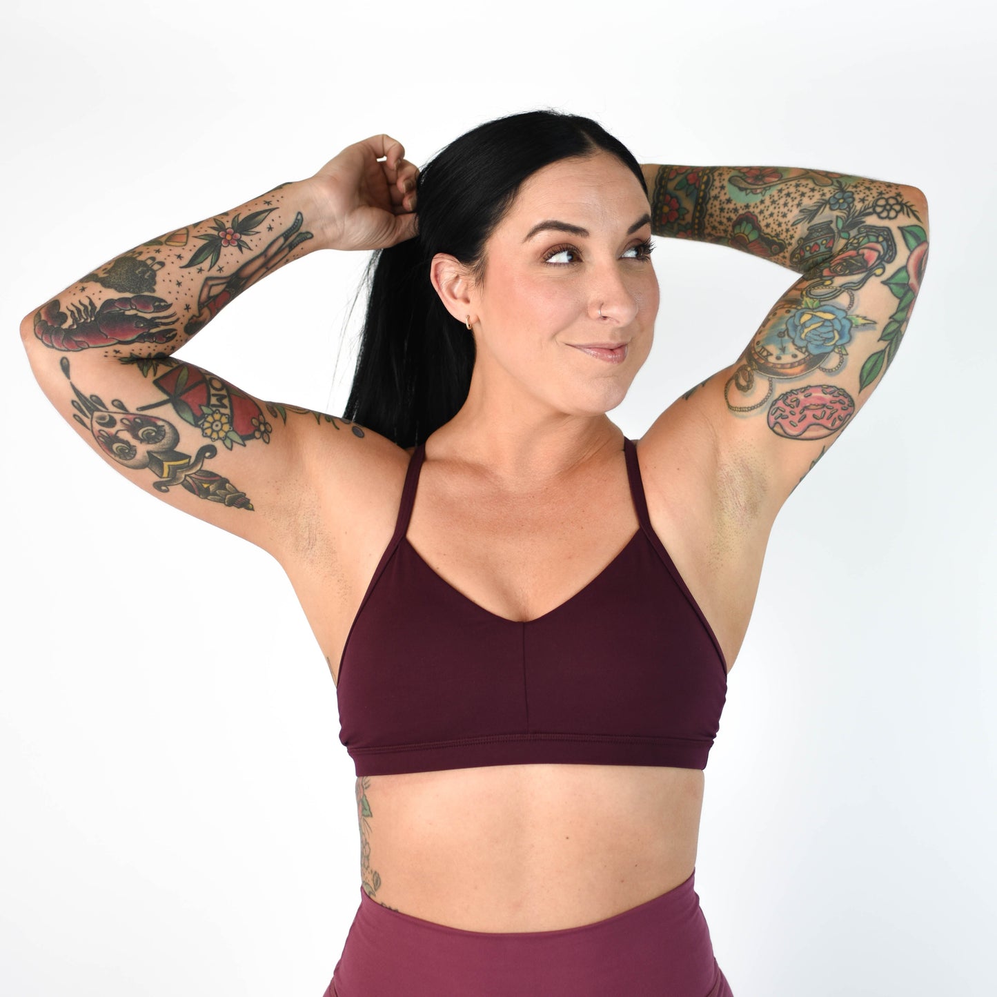 FLEO - Reinette Sports Bra - Medium Support - Sports Bra - deep-ruby-2