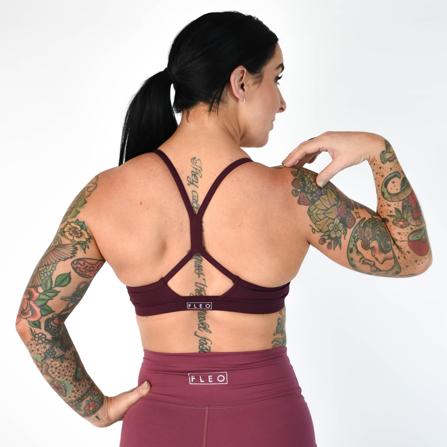 FLEO - Reinette Sports Bra - Medium Support - Sports Bra - deep-ruby-4