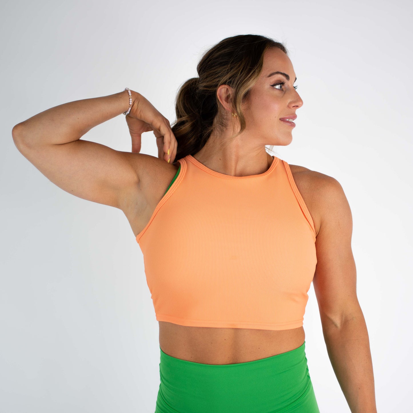 FLEO - Tempo Crop Tank - Fitted - Tank - dreamsicle-1