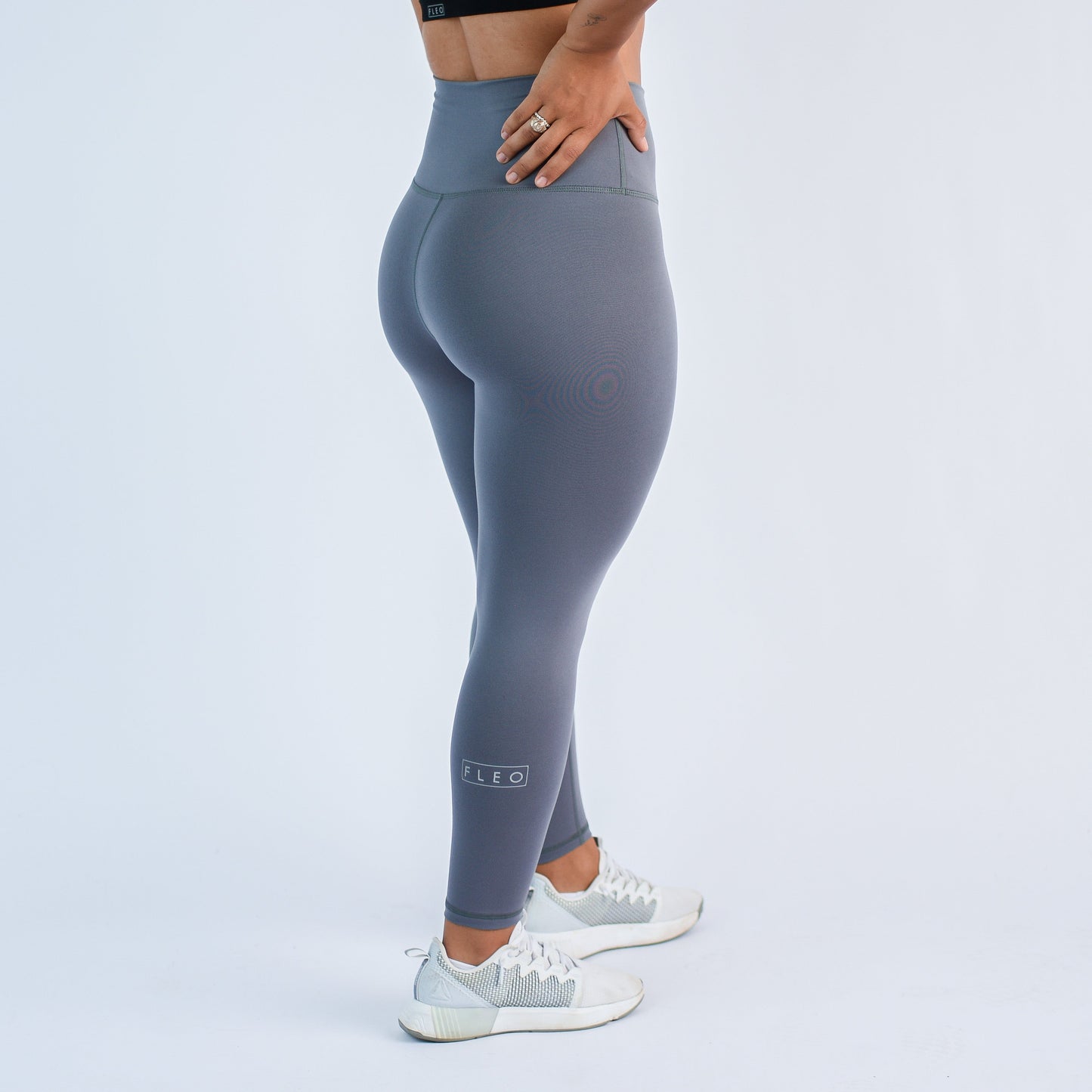 FLEO - El Toro Leggings 21" - High Rise - Leggings - eltoro21smokedpearl-3