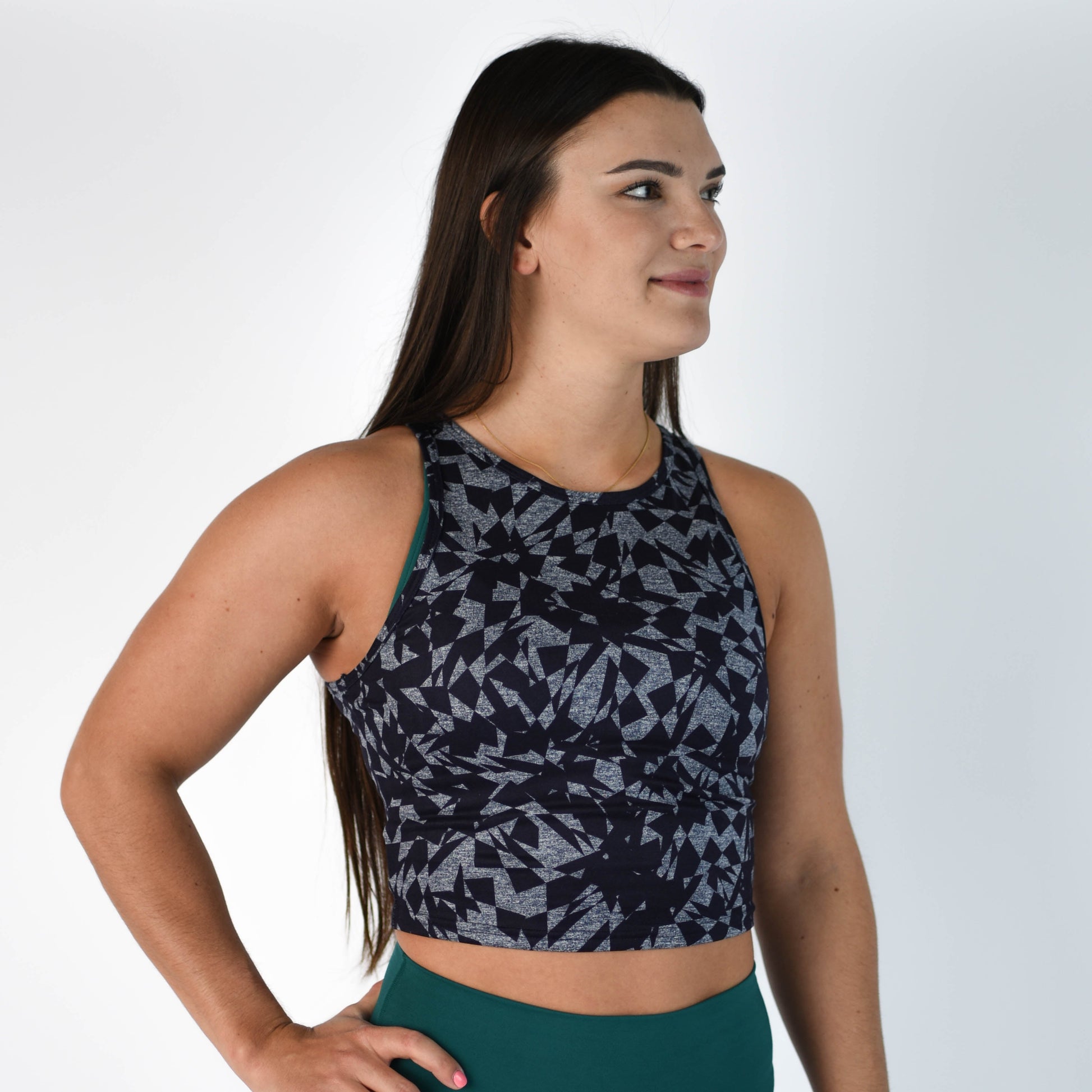 FLEO - Tempo Crop Tank - Fitted - Tank - fracture-3