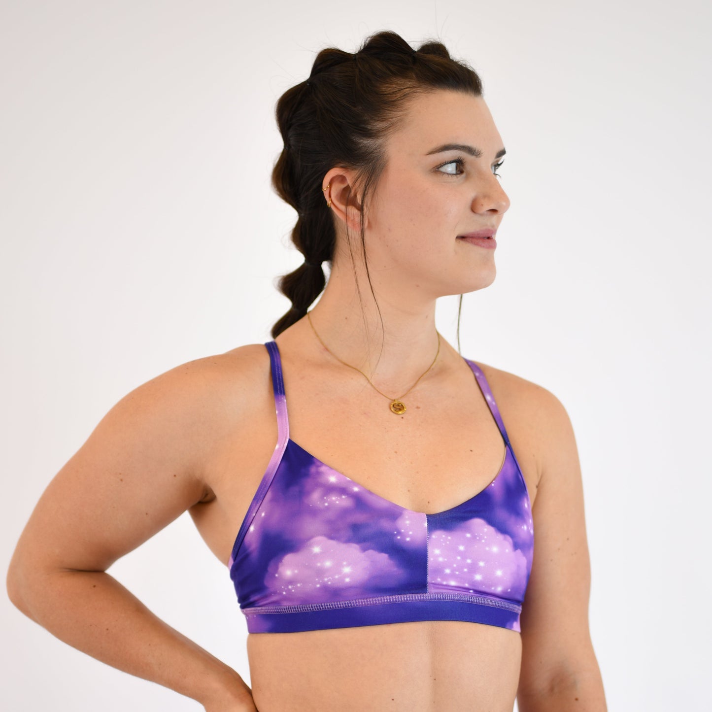 FLEO - Reinette Sports Bra - Medium Support - Sports Bra - glitter-clouds-3