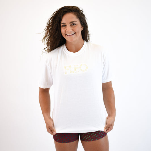 FLEO - FLEO Oversized Tee - T - gold_white-2