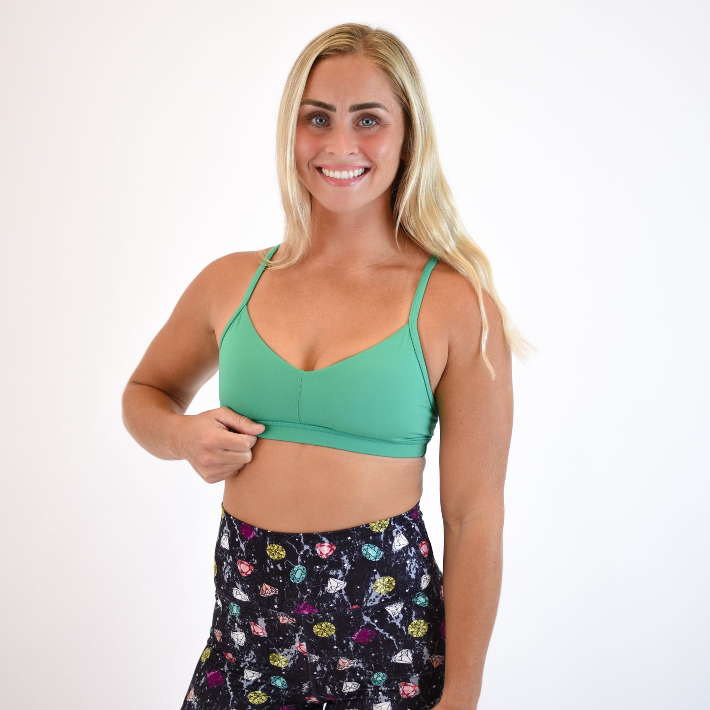 FLEO - Reinette Sports Bra - Medium Support - Sports Bra - golf-green-2