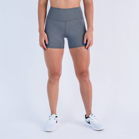 FLEO - True High Short 4" - Higher Rise - Shorts - grayribthc-1