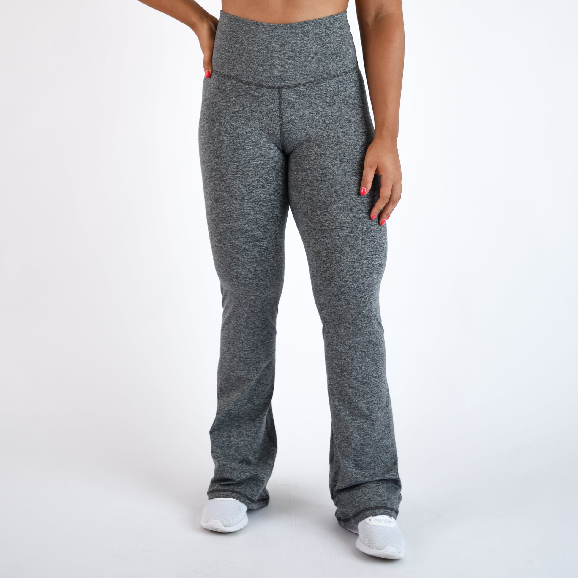 FLEO - Flare Legging - Higher Rise - Leggings - h.asphlat-flare-1