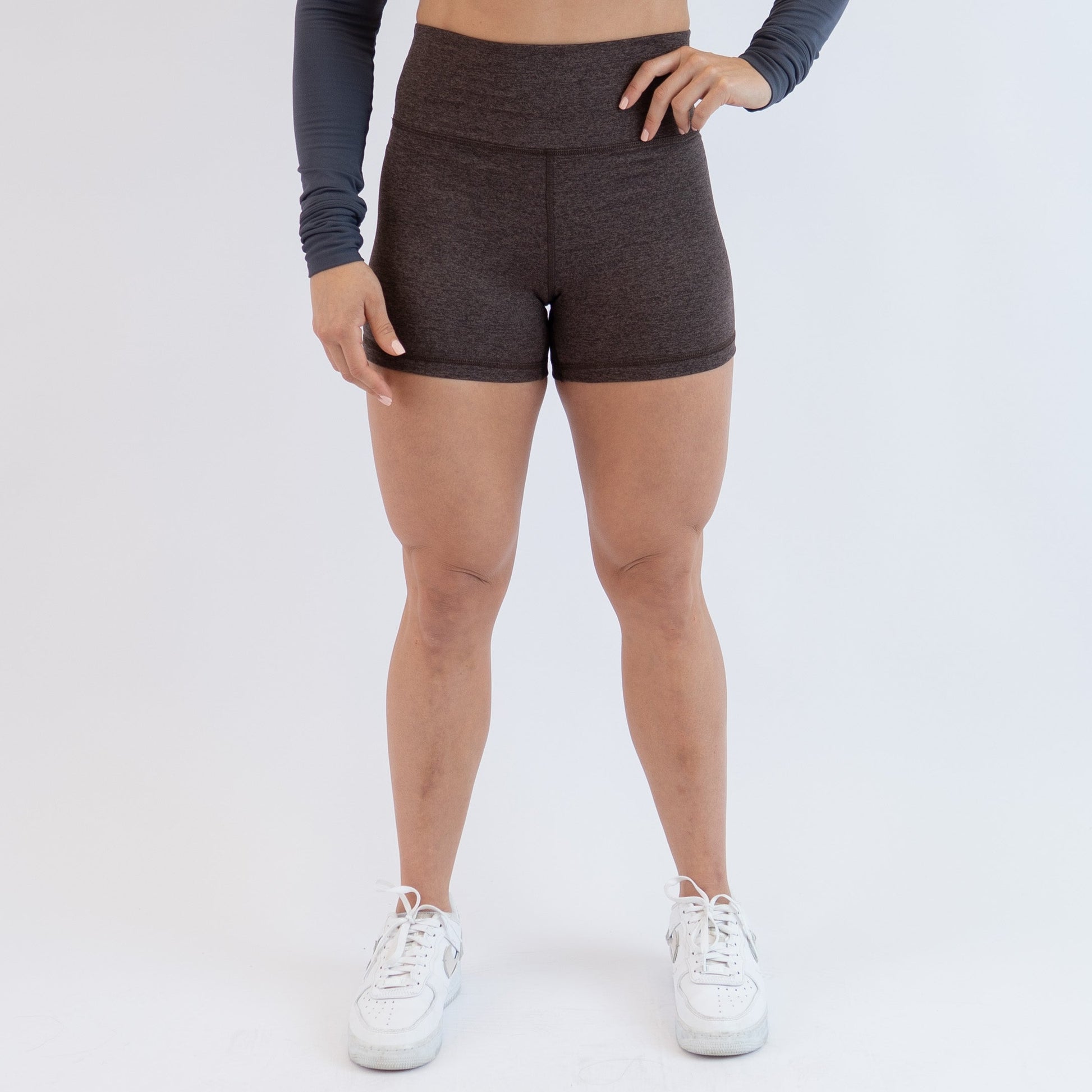 FLEO - True High Short 4" - Higher Rise - Shorts - h.chocolate_ths-1