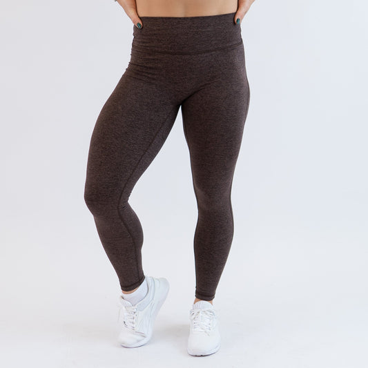FLEO - Charge Leggings 25" - No Front Seam - Higher Rise - Leggings - h.chocolatechargelegging-1