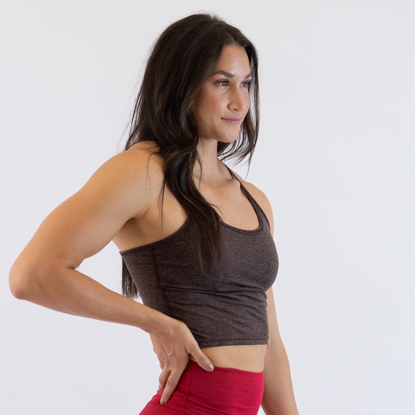 FLEO - Switch Up Crop Tank - Fitted - Tank - h.chocolateswitchup-2