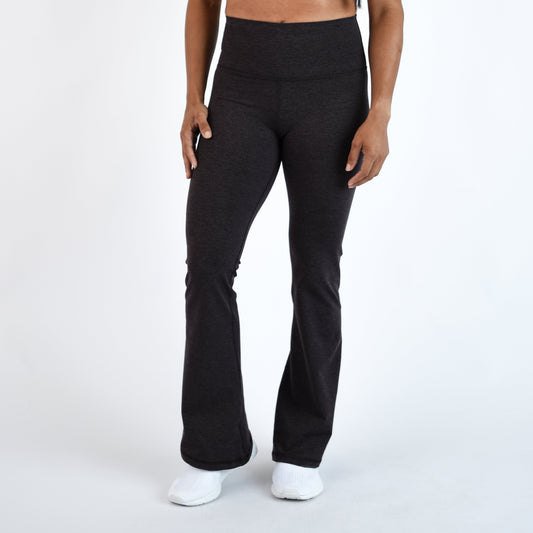 FLEO - Flare Legging - Higher Rise - Leggings - h.shale-flare-1