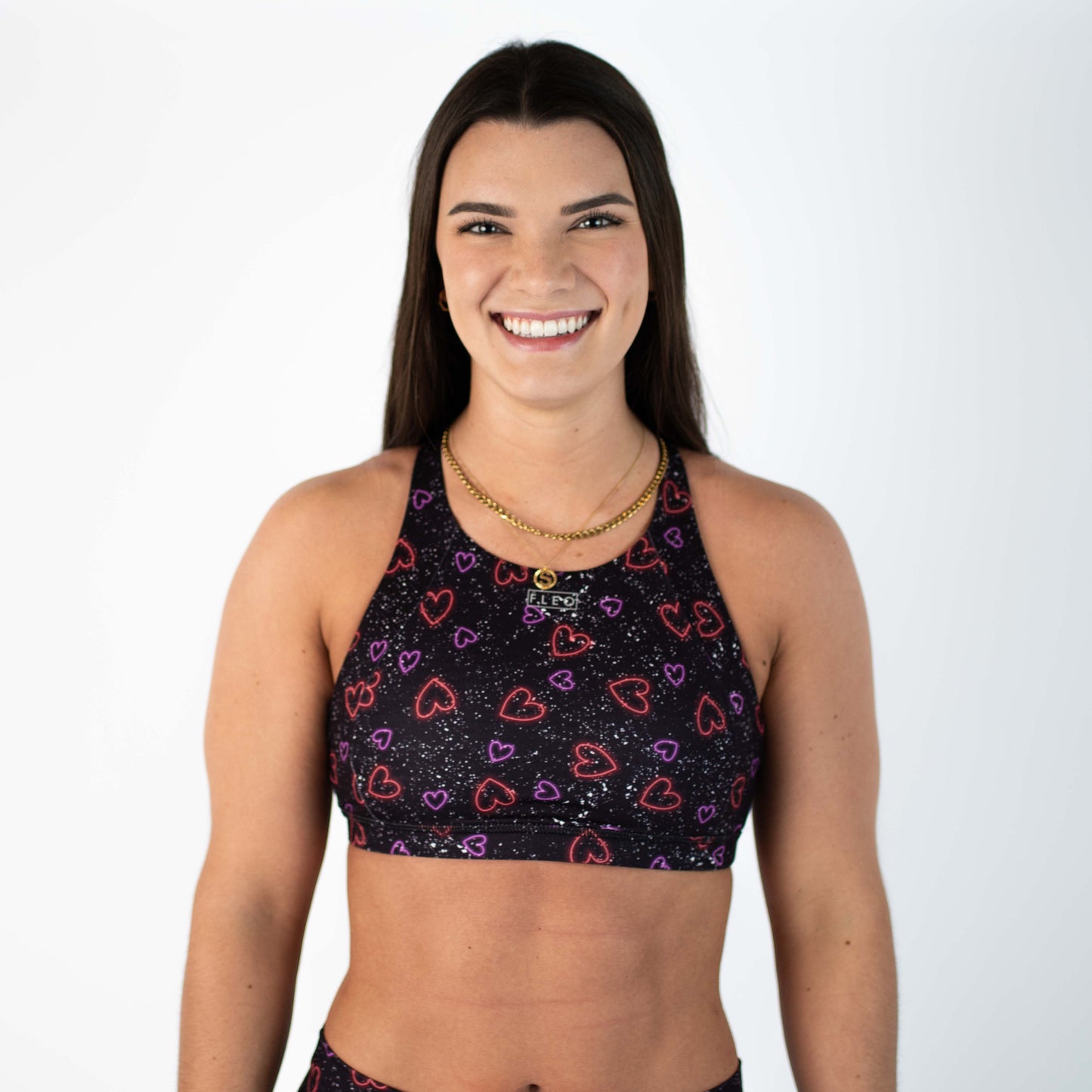 FLEO - Jourdaine Sports Bra - Medium Support - Sports Bra - hearts-2