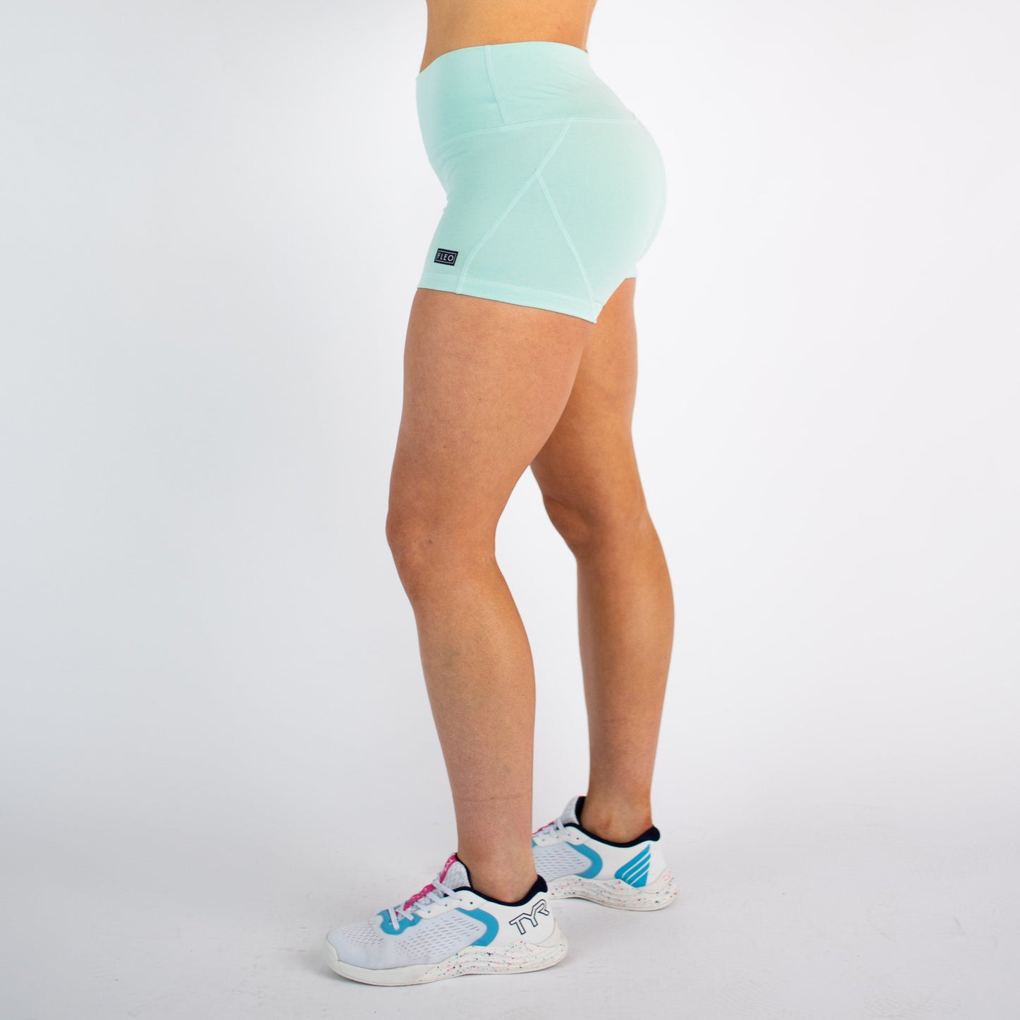 FLEO - Apex Contour Short 3.25" - Mid Rise - Shorts - heather-aqua-4
