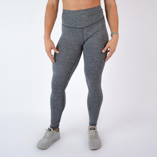 FLEO - El Toro Leggings 28" - High Rise - Leggings - heather-asphalt-1