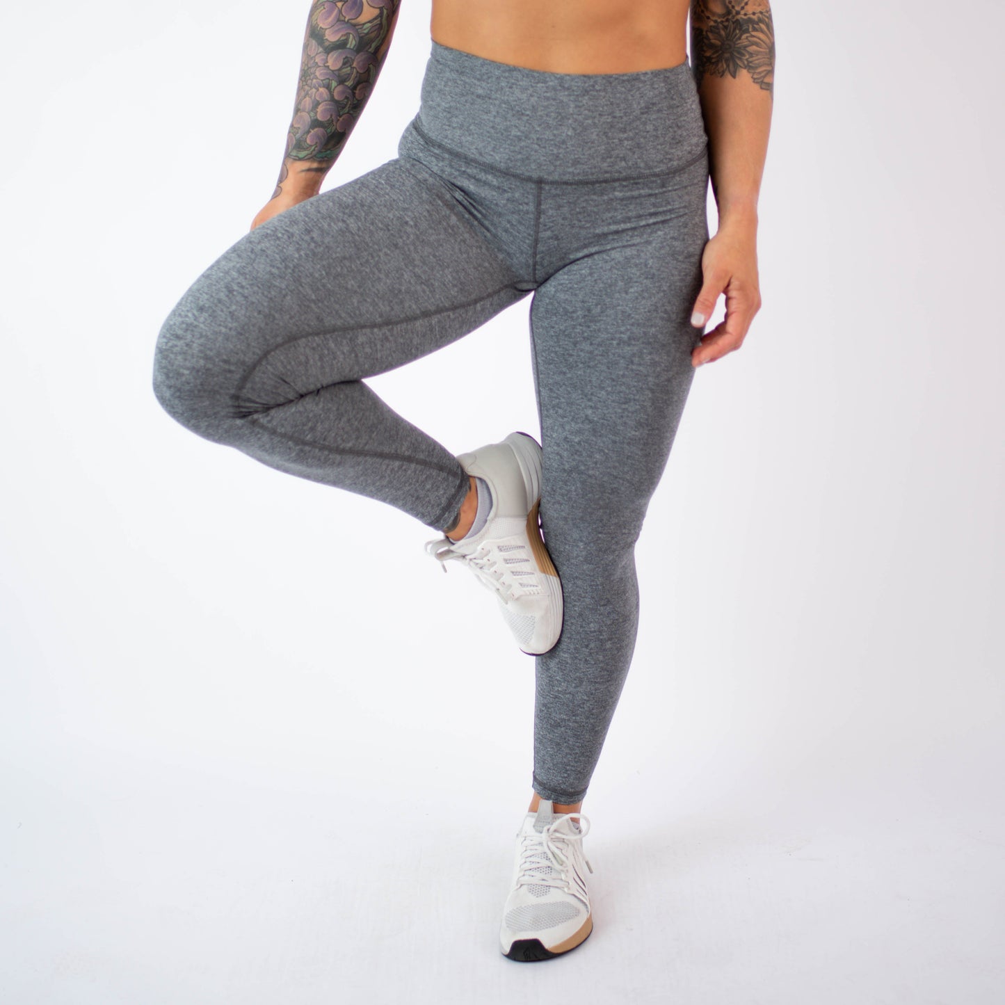FLEO - El Toro Leggings 28" - High Rise - Leggings - heather-asphalt-28-5