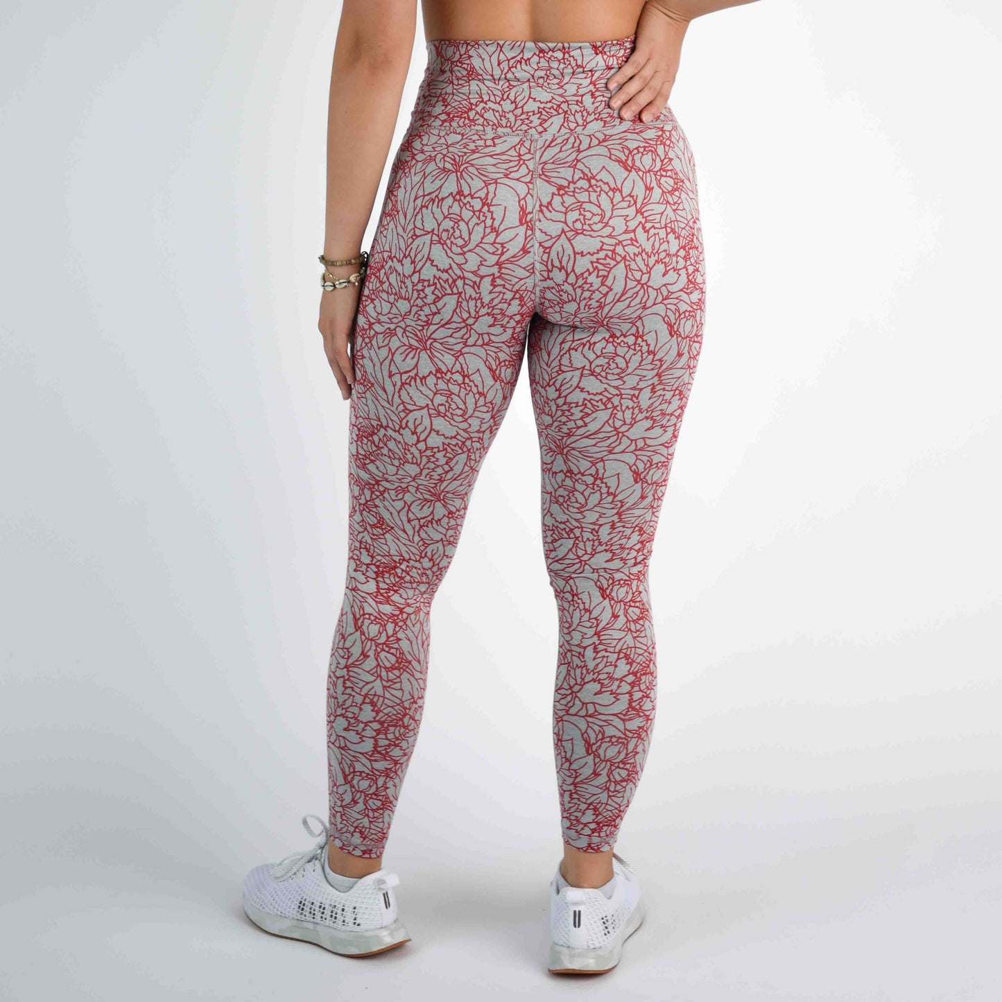 FLEO - Super High Legging - Higher Rise - Leggings - heather-cayenne-flower-5
